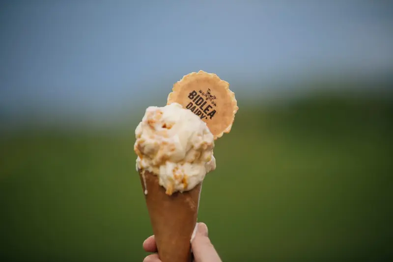 A Bidlea Dairy ice cream cone